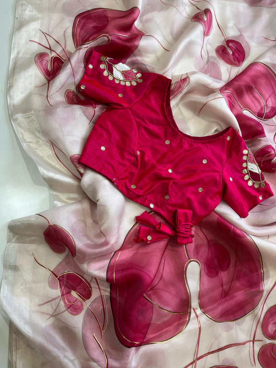Organza Silk saree - Anvitha Collections
