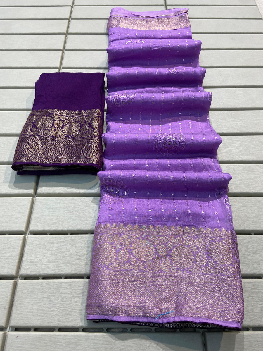 Pure Viscose Russian Dola saree - Anvitha Collections
