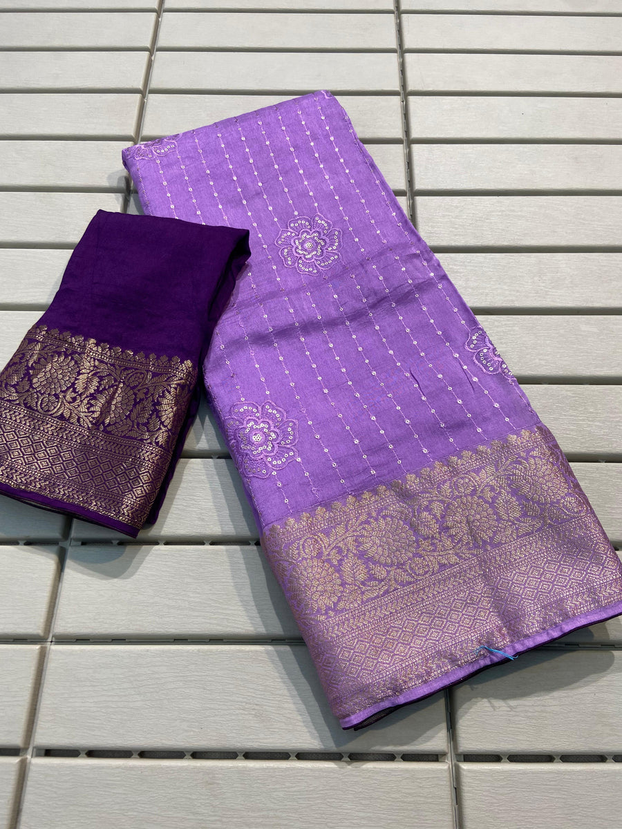 Pure Viscose Russian Dola saree - Anvitha Collections
