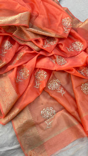 organza banarasi weaving - Anvitha Collections