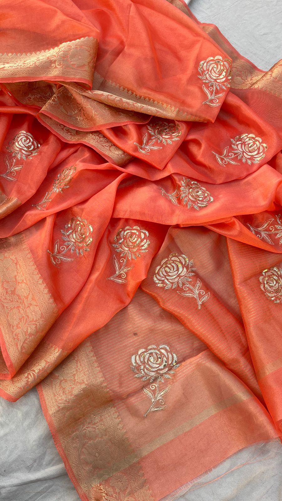 organza banarasi weaving - Anvitha Collections