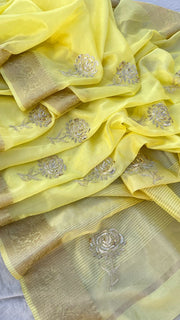 organza banarasi weaving - Anvitha Collections