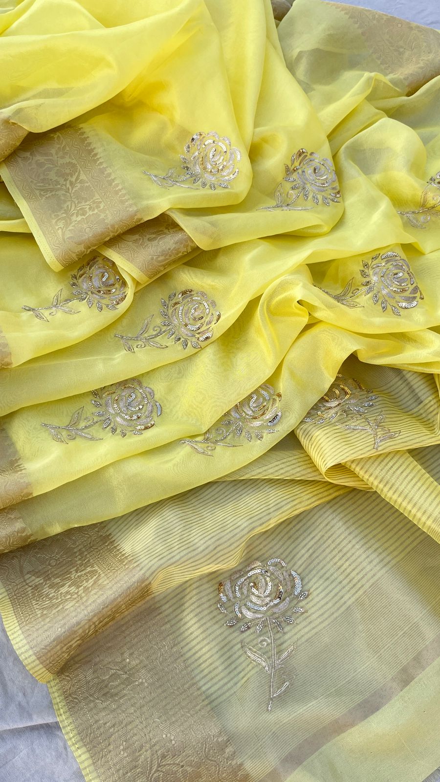 organza banarasi weaving - Anvitha Collections
