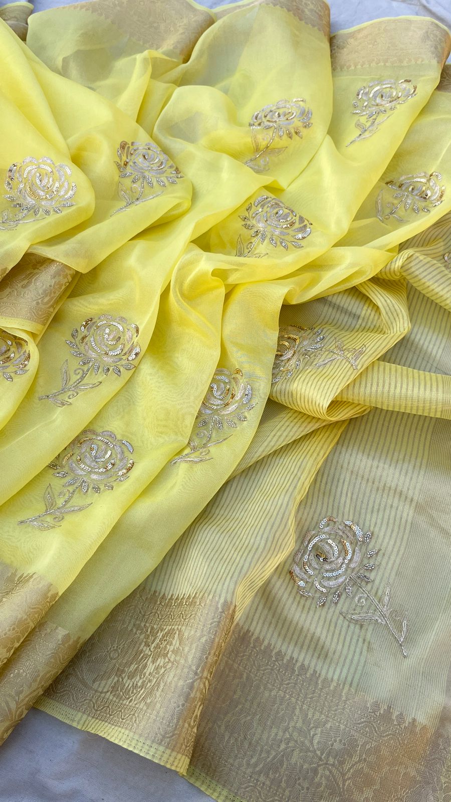 organza banarasi weaving - Anvitha Collections