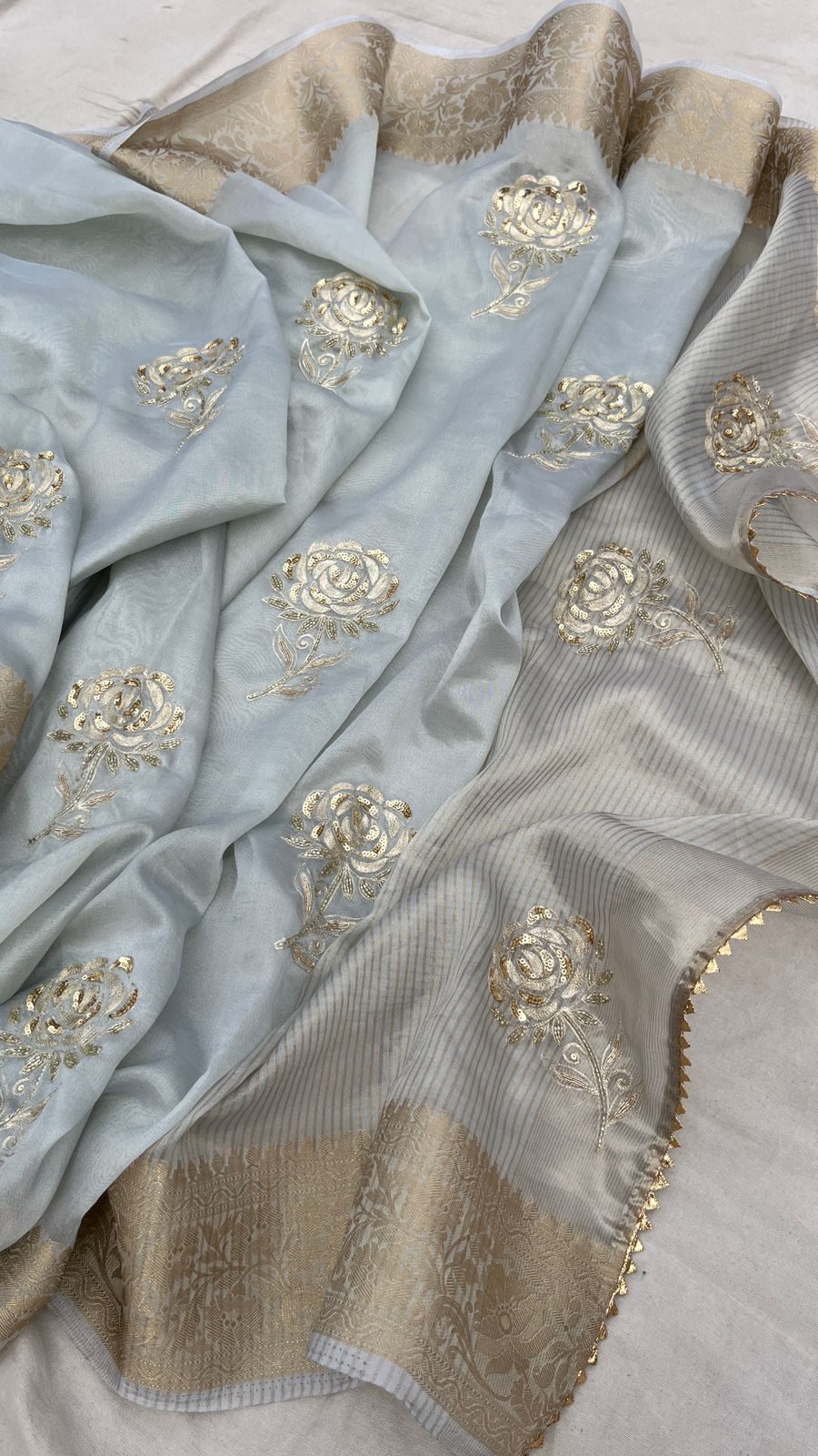organza banarasi weaving - Anvitha Collections