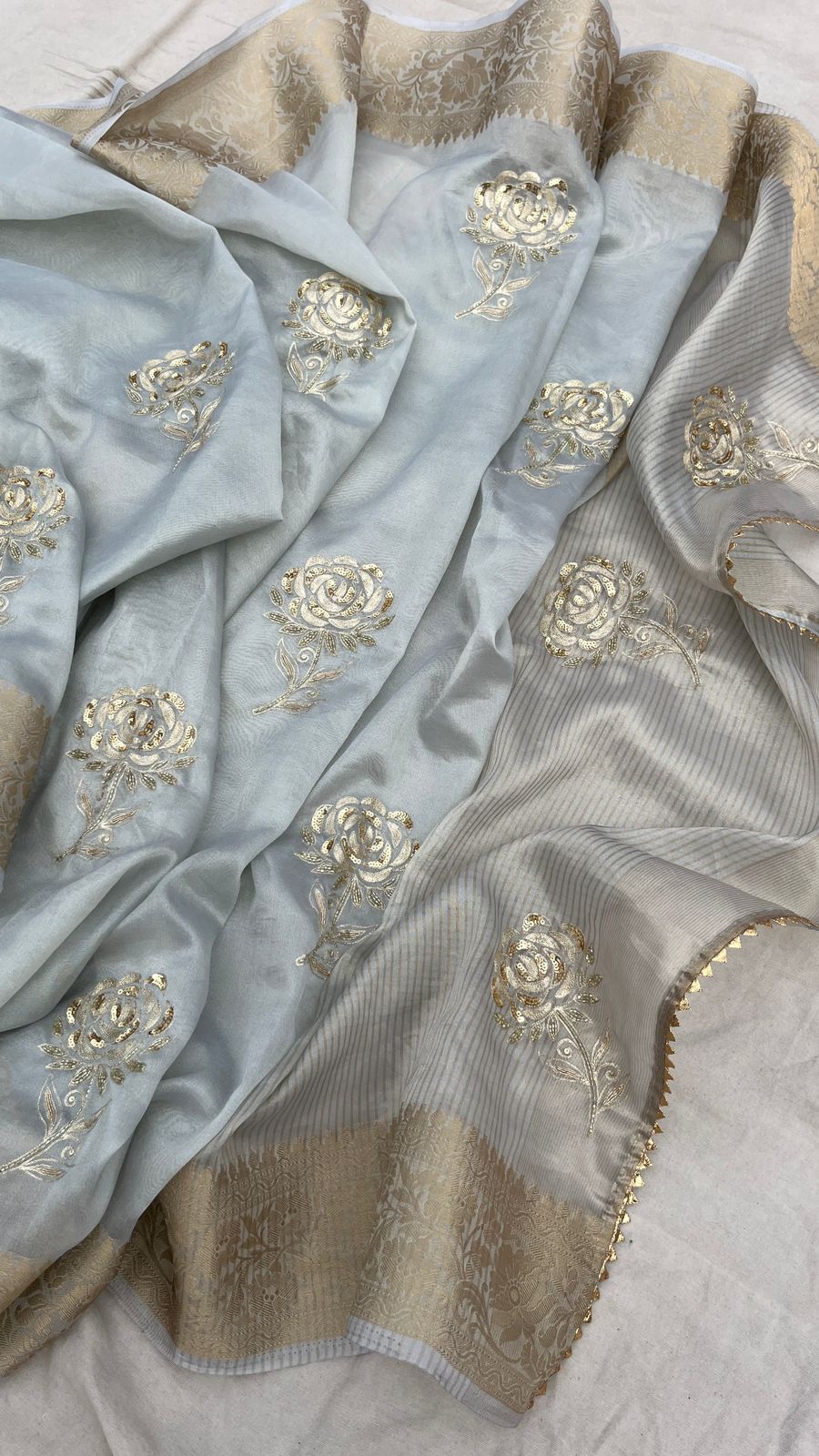 organza banarasi weaving - Anvitha Collections