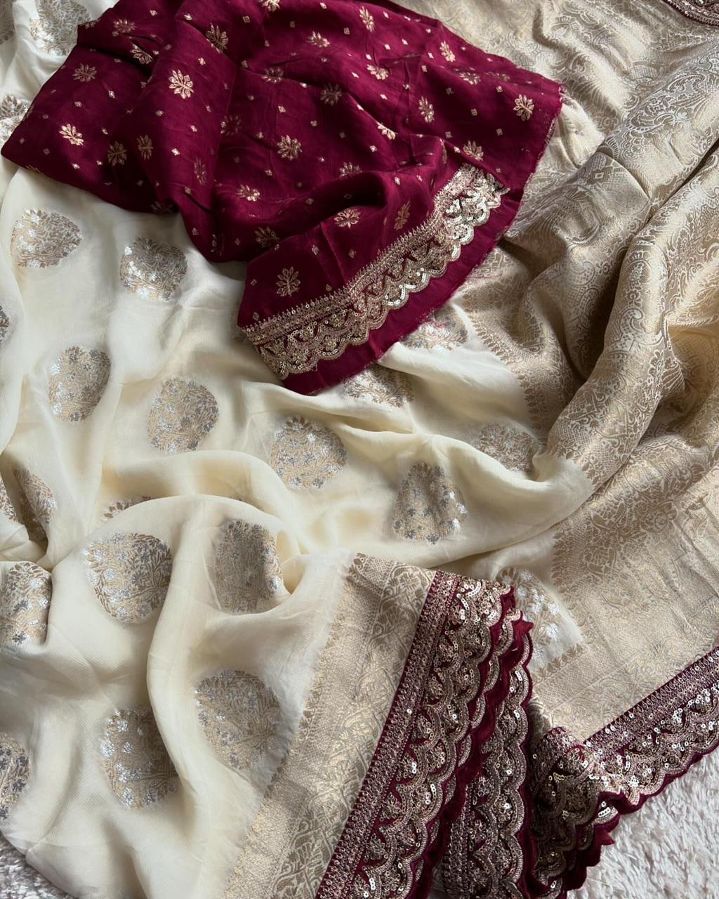 Pure Banarasi Pattu saree - Anvitha Collections