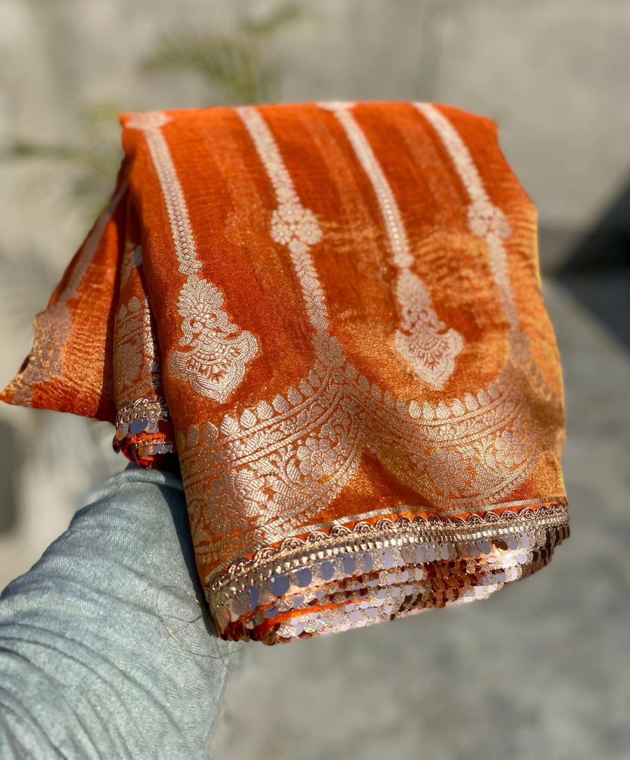 Banarasi trending zari tissue - Anvitha Collections
