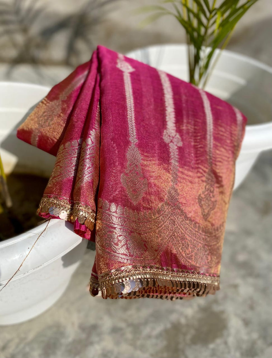 Banarasi trending zari tissue - Anvitha Collections