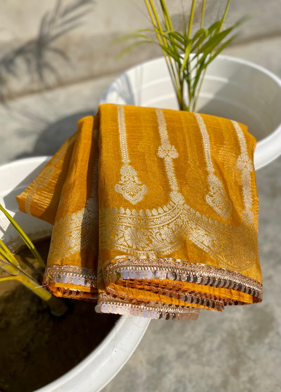 Banarasi trending zari tissue