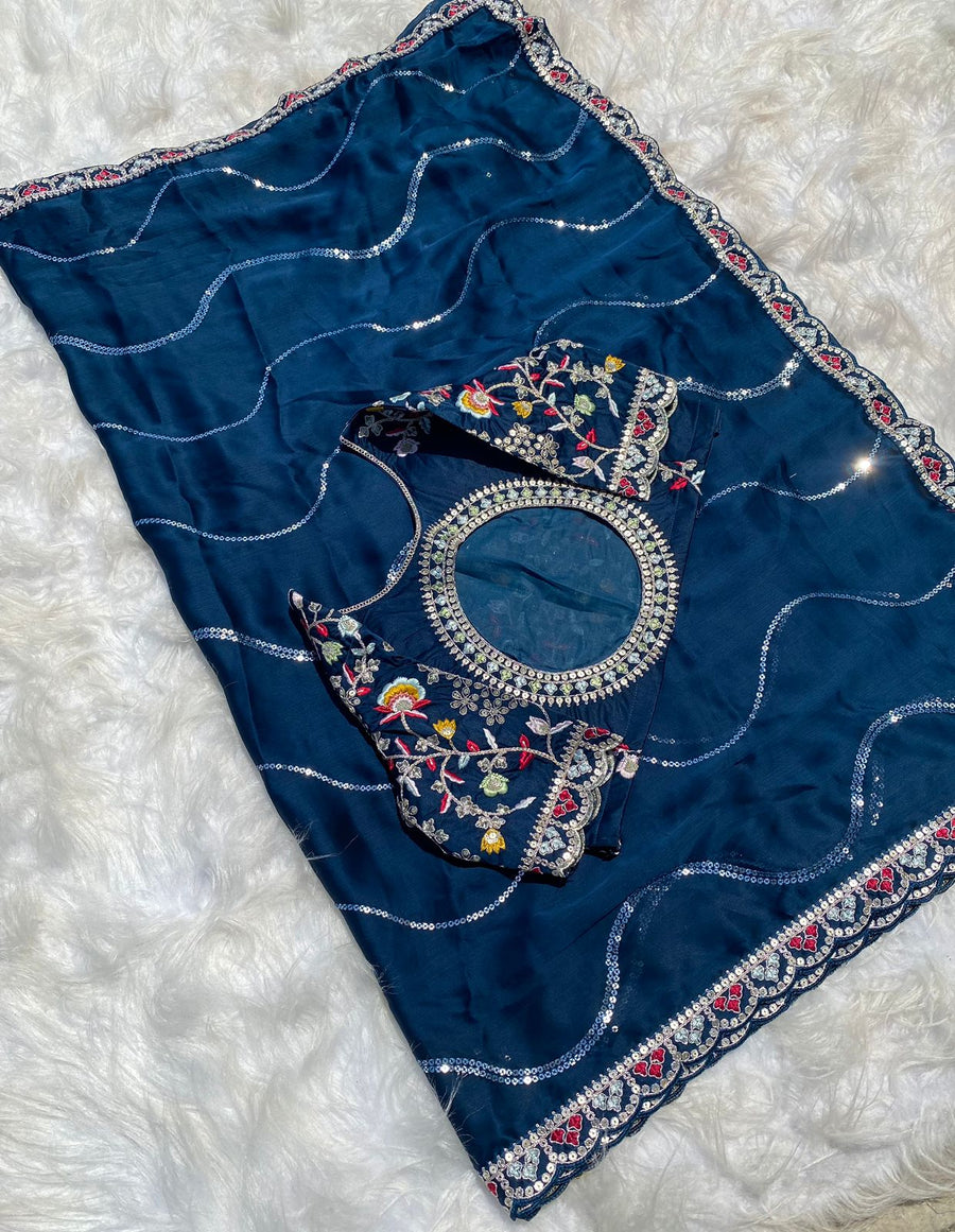 georgette saree - Anvitha Collections
