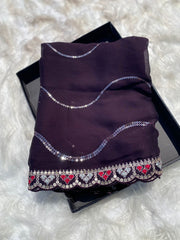 georgette saree - Anvitha Collections