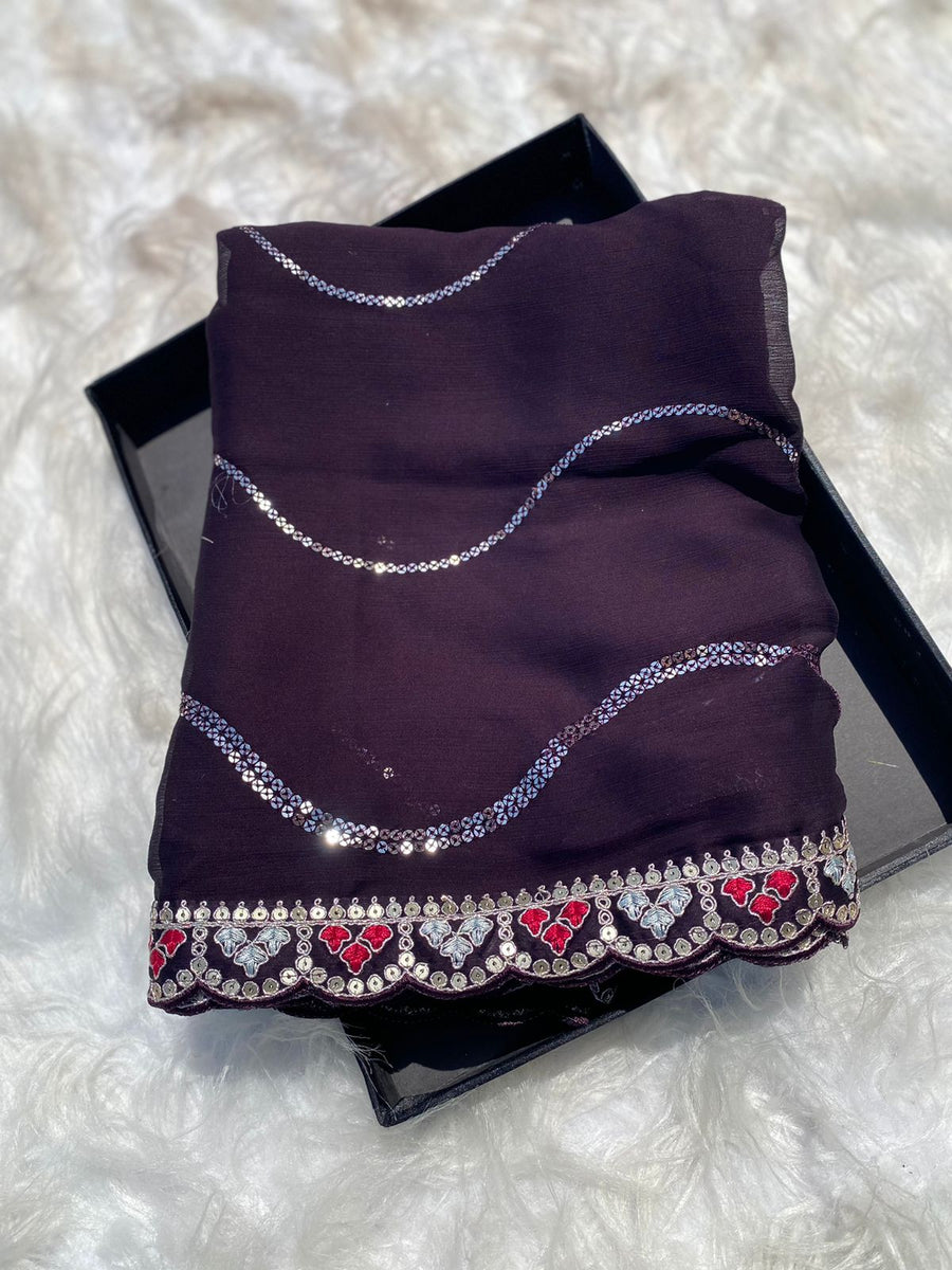 georgette saree - Anvitha Collections