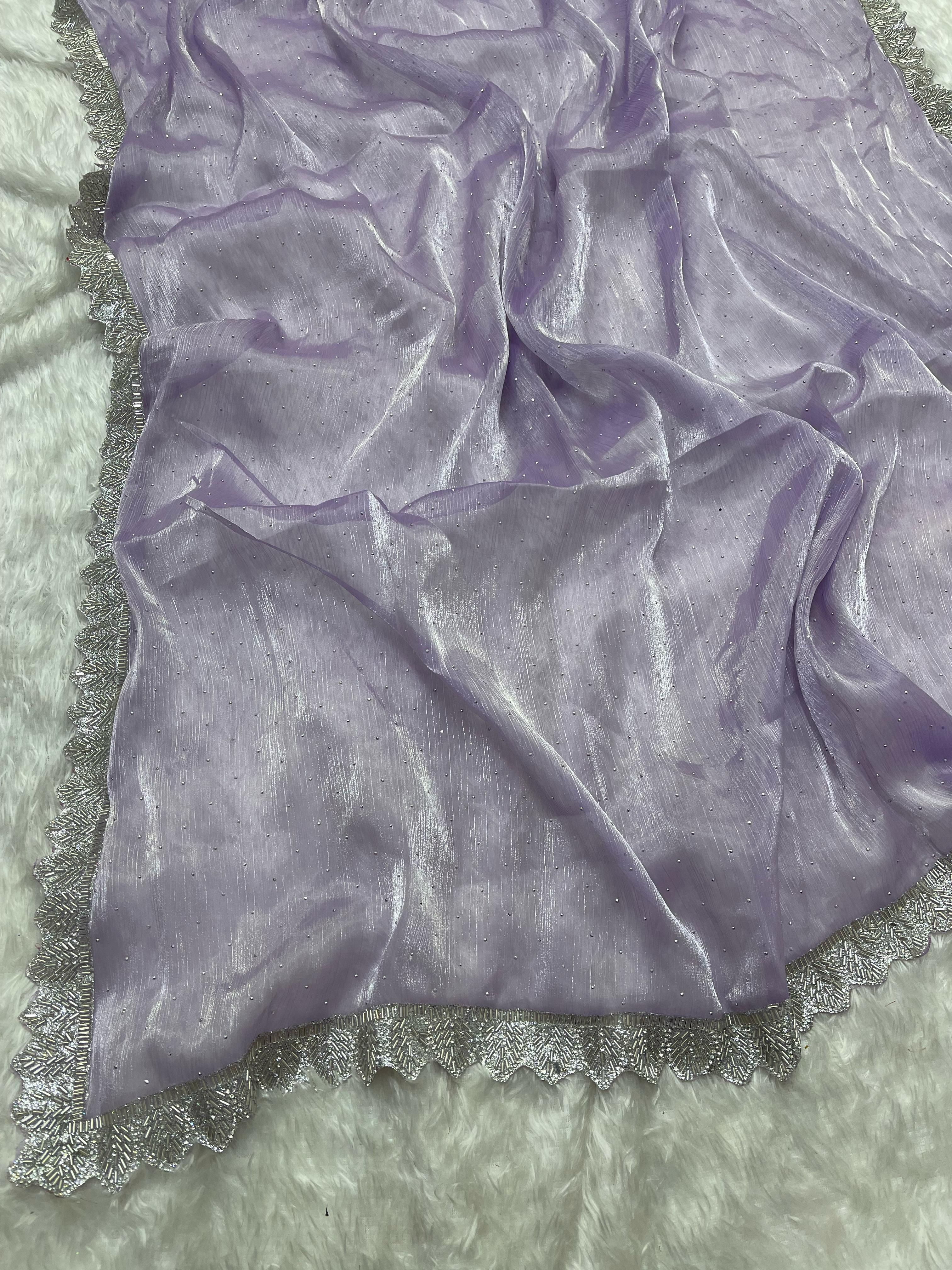 Jimmy Choo Silk Saree - Anvitha Collections