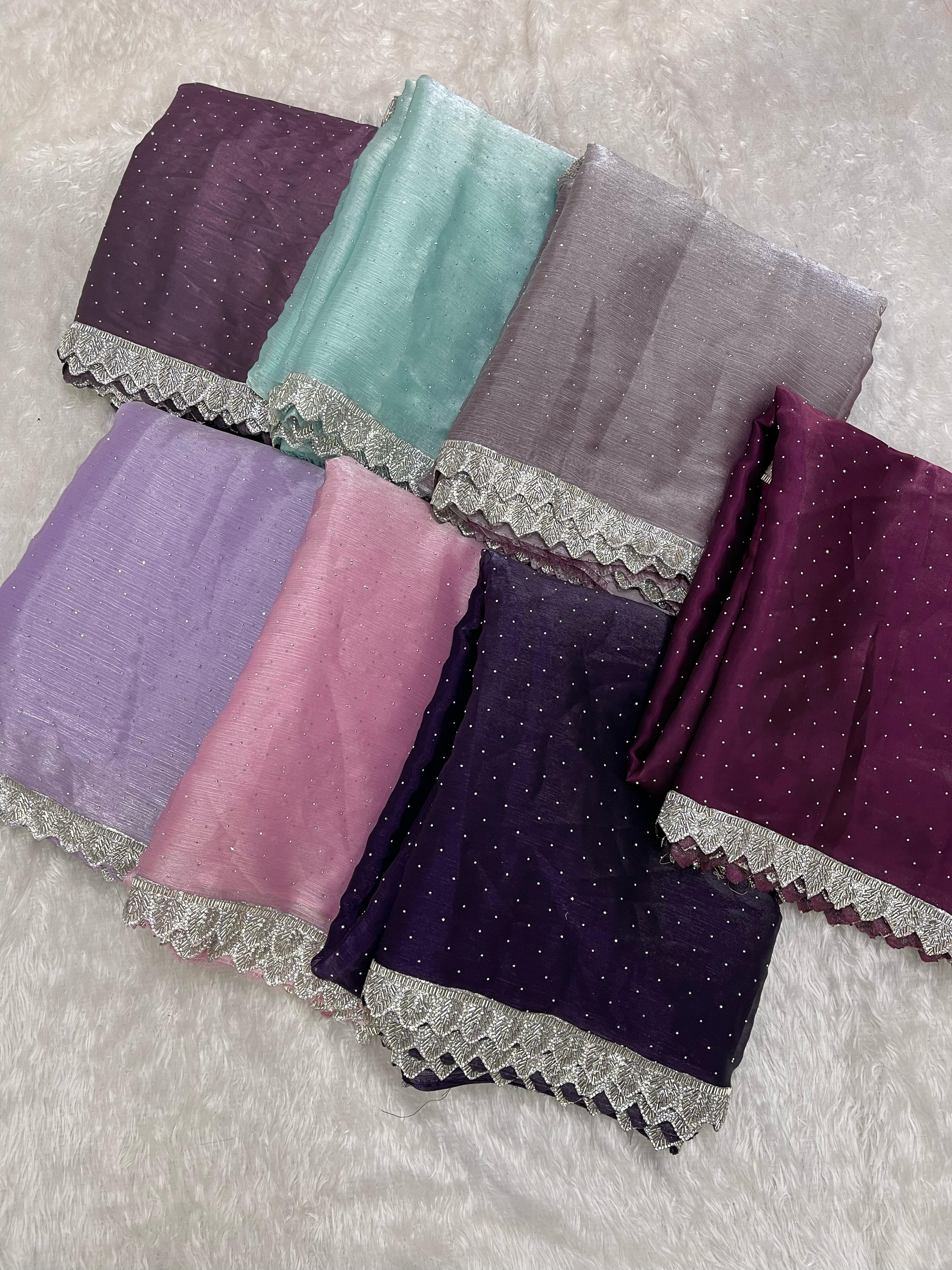 Jimmy Choo Silk Saree - Anvitha Collections