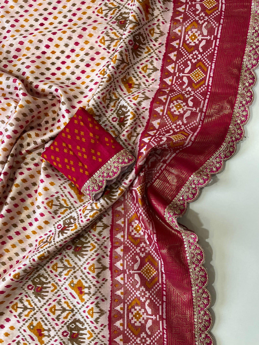Thapa silk saree - Anvitha Collections