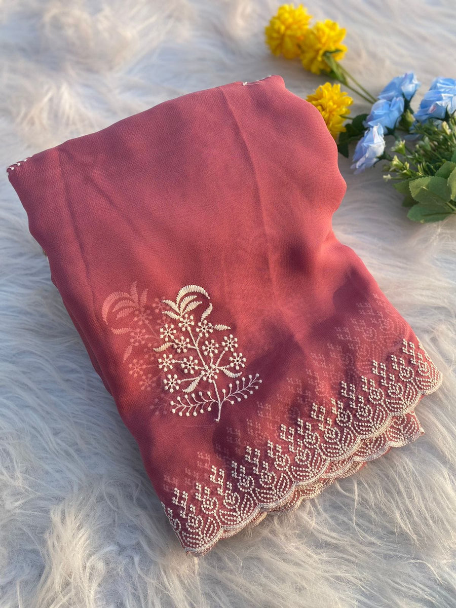 georgette saree - Anvitha Collections