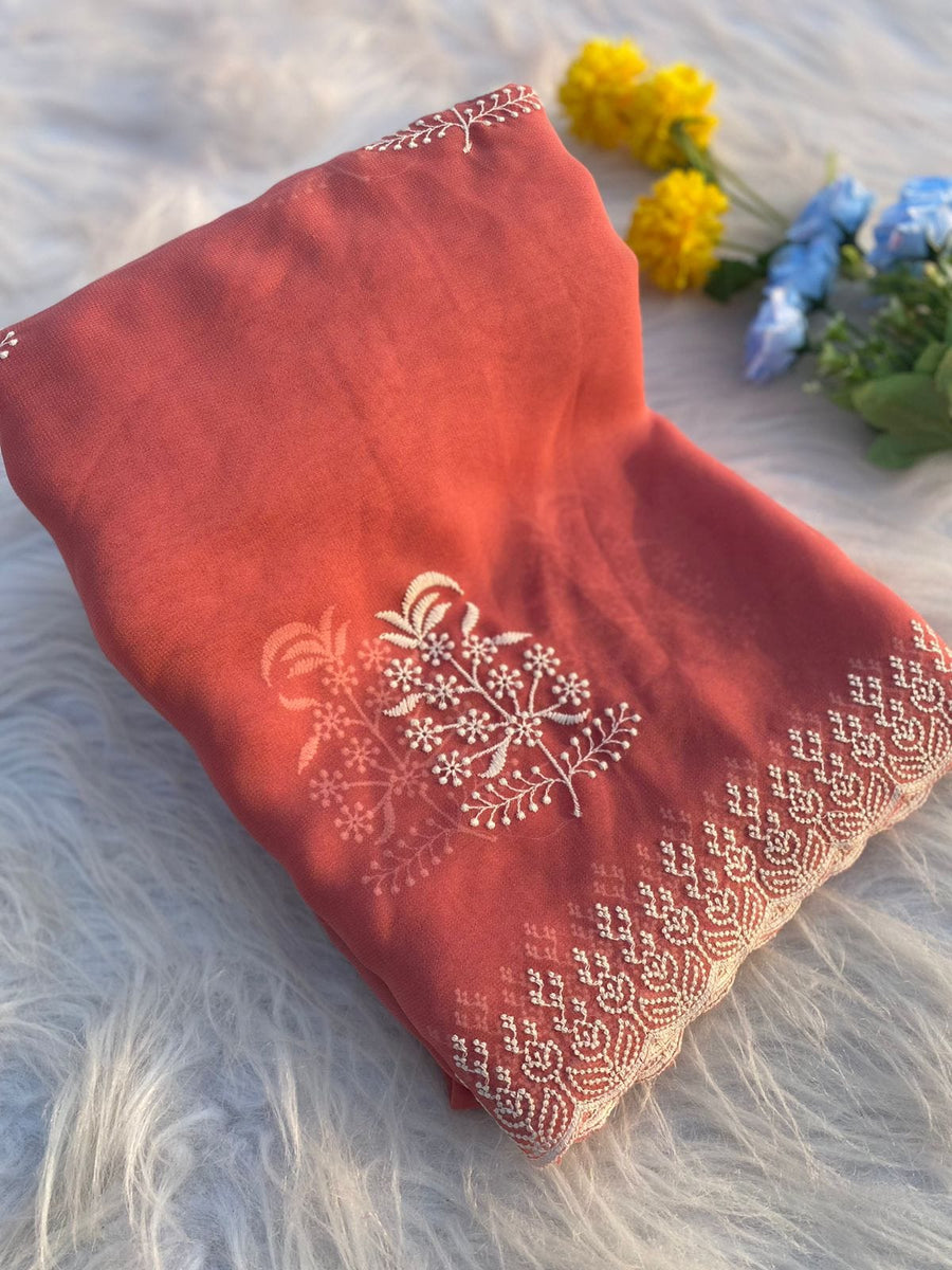 georgette saree - Anvitha Collections