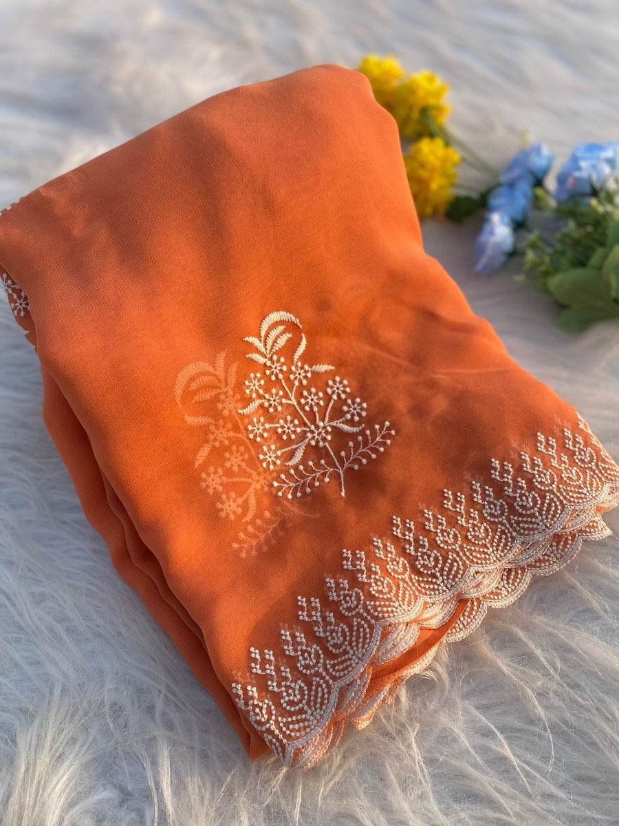 georgette saree - Anvitha Collections