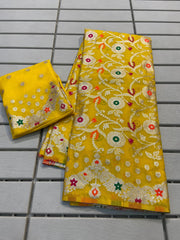 Pure khaddi Georgette Silk Weaving Saree - Anvitha Collections