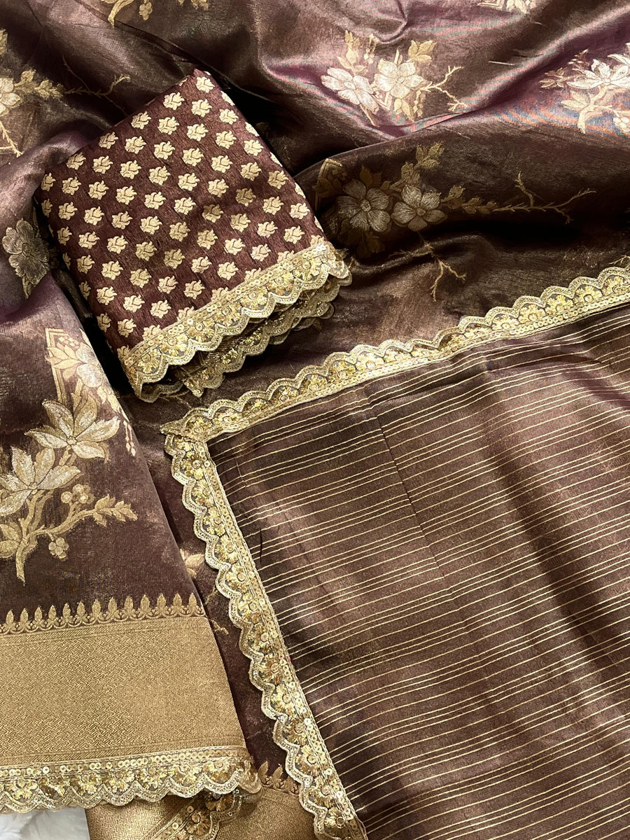 Banaras Glass Tissue - Anvitha Collections