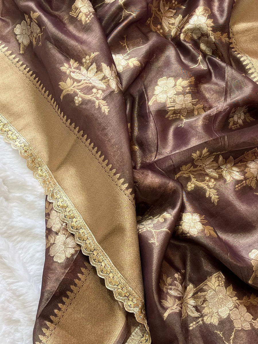 Banaras Glass Tissue - Anvitha Collections