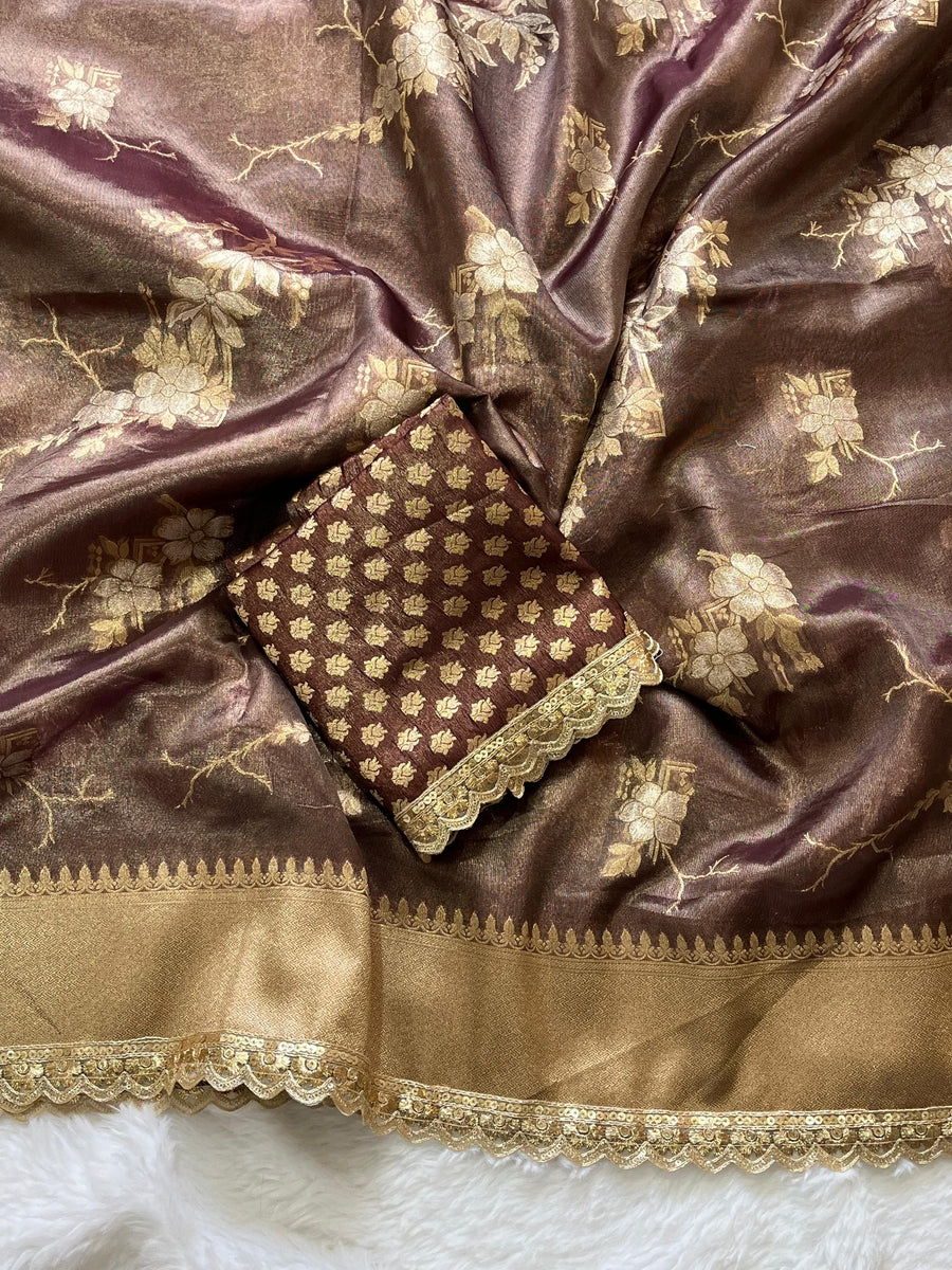 Banaras Glass Tissue - Anvitha Collections