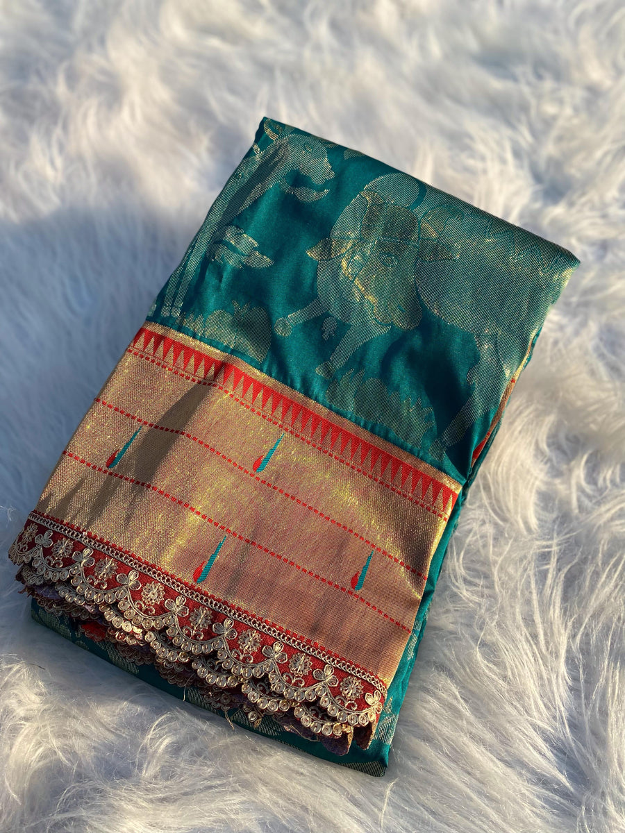 Muniya paithani border - Anvitha Collections