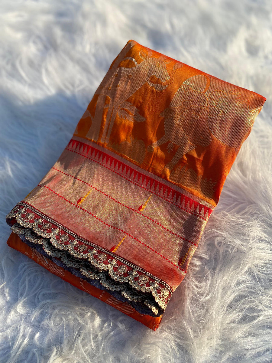 Muniya paithani border - Anvitha Collections