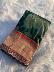 Muniya paithani border - Anvitha Collections