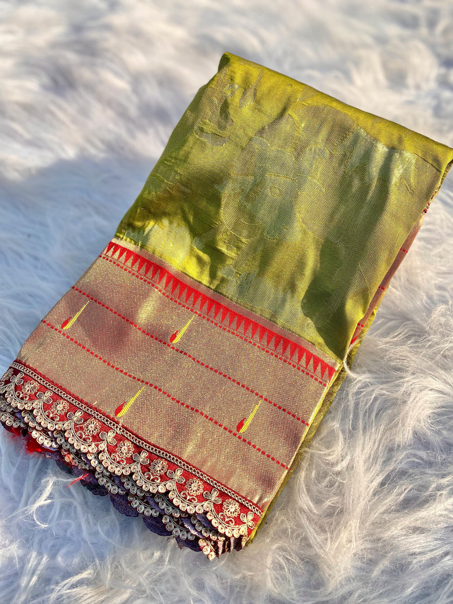 Muniya paithani border - Anvitha Collections