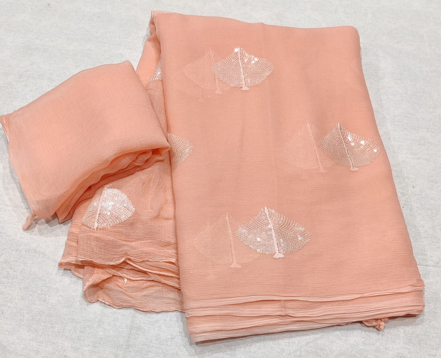chiffon sarees - Anvitha Collections