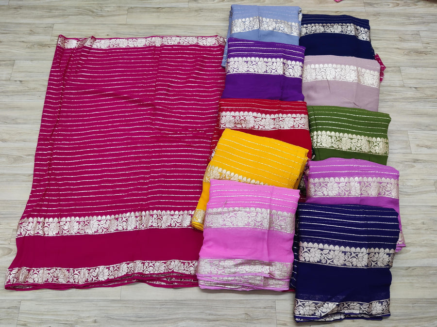 Pure Georgette sarees