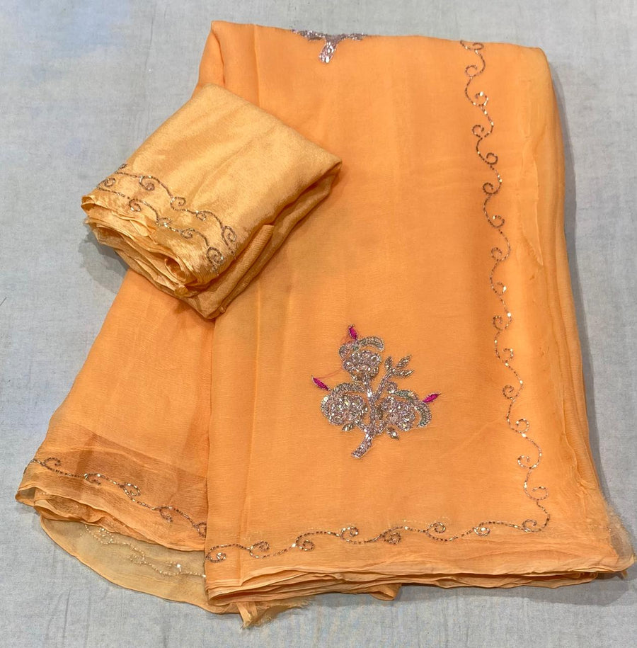 chiffon sarees - Anvitha Collections