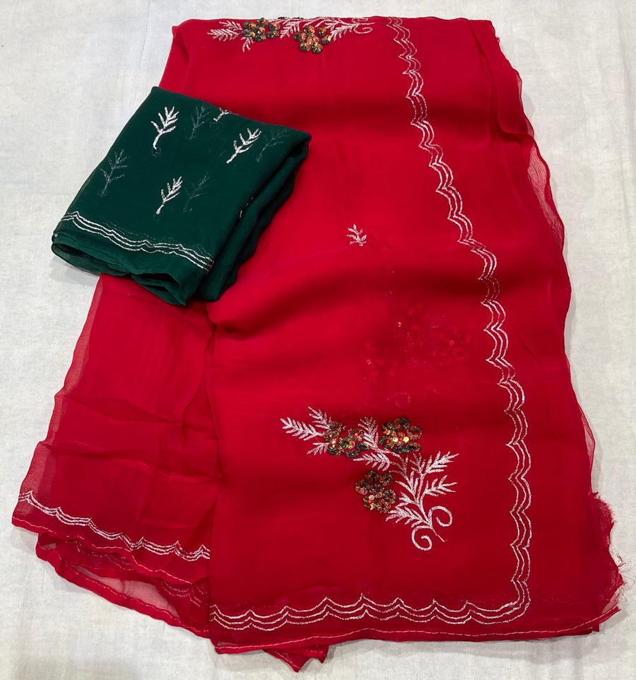 chiffon sarees - Anvitha Collections