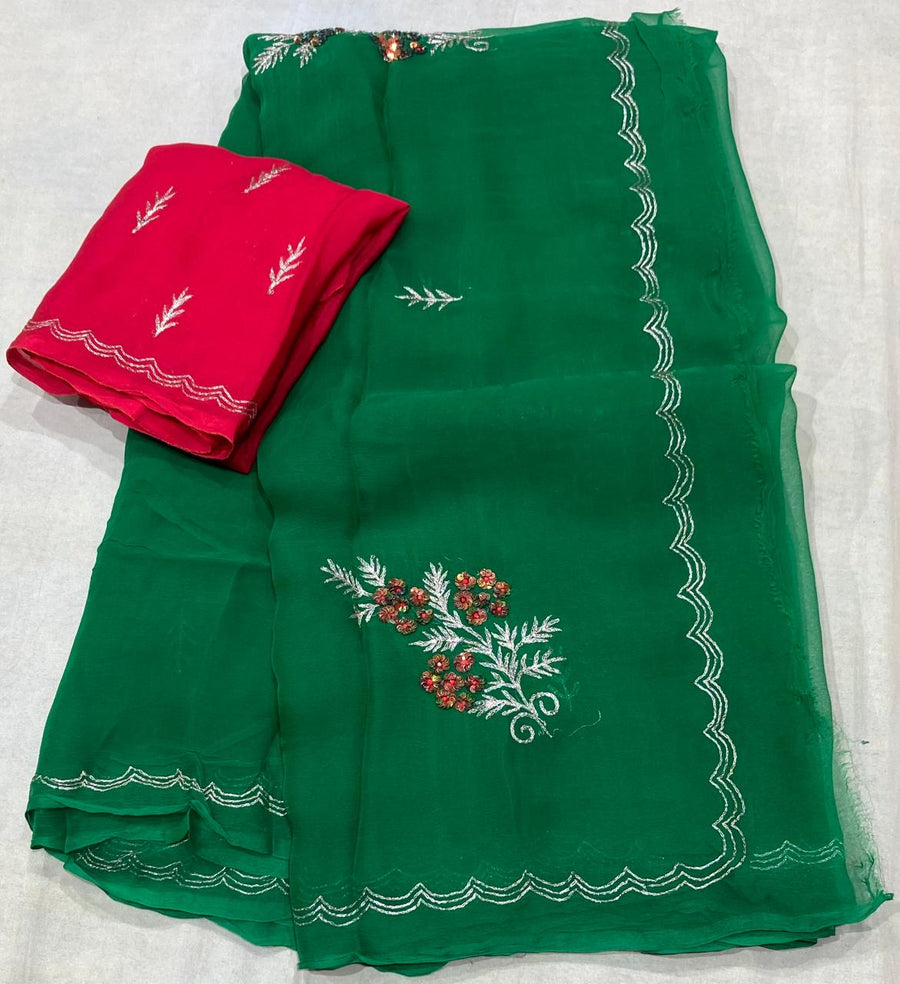 chiffon sarees - Anvitha Collections