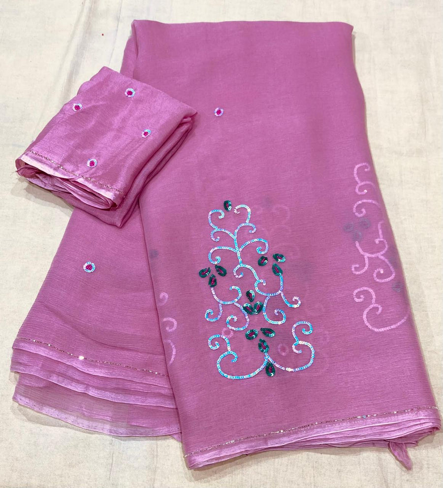 chiffon sarees - Anvitha Collections