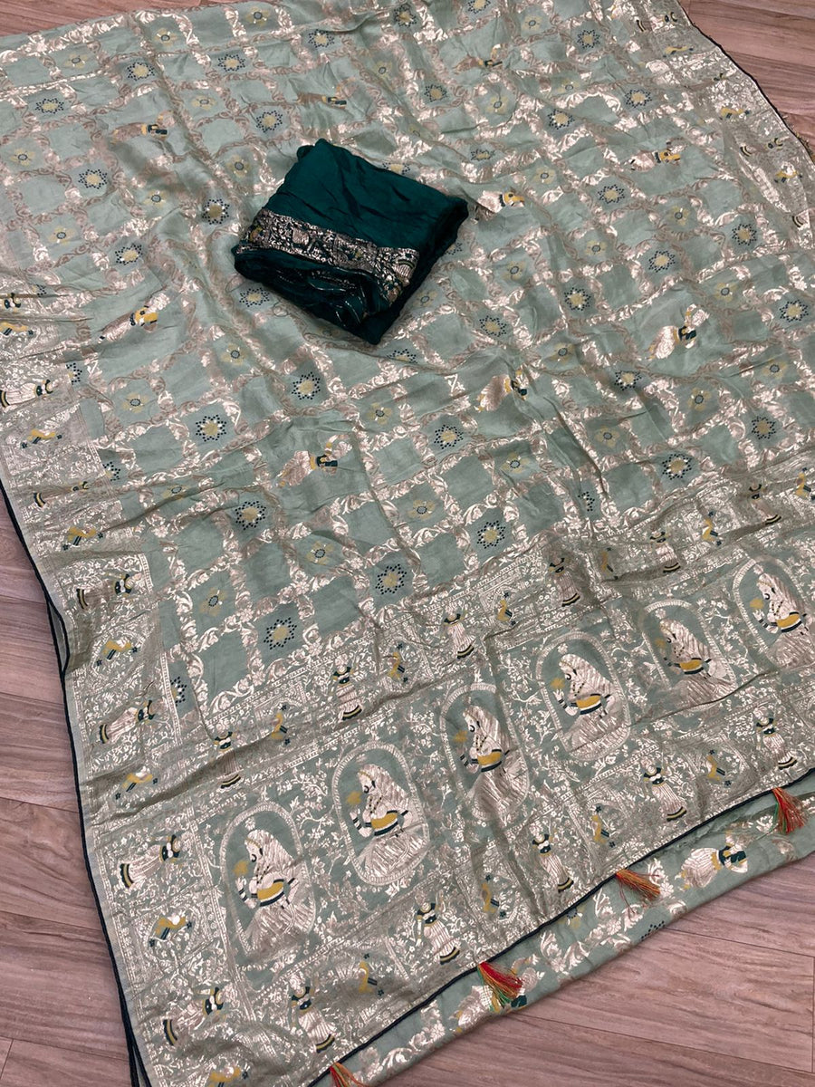 pure dola fabric - Anvitha Collections