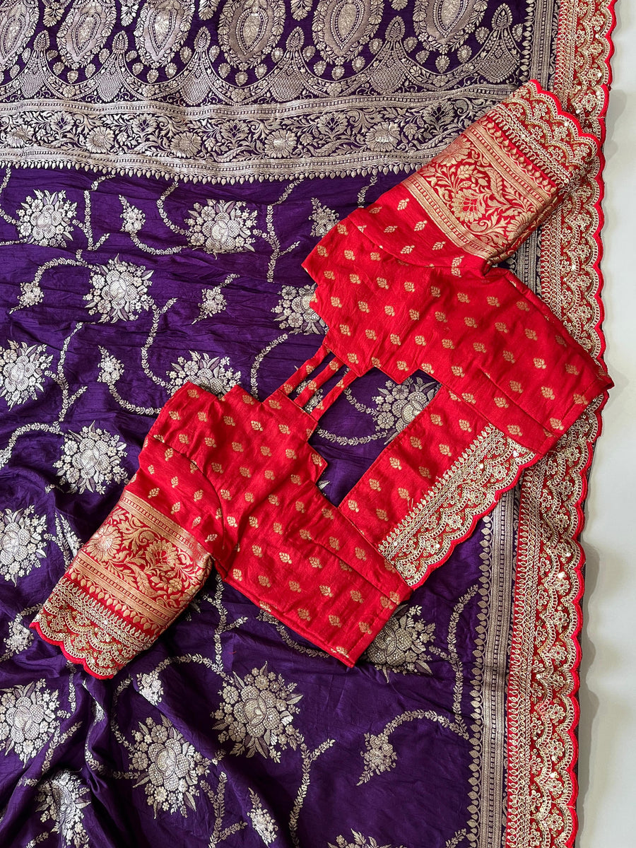 Pure Banarasi Pattu Saree - Anvitha Collections