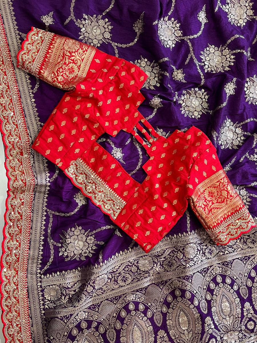 Pure Banarasi Pattu Saree - Anvitha Collections