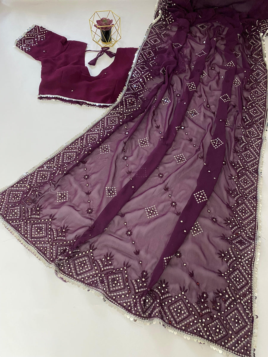 FOX Georgette Silk - Anvitha Collections