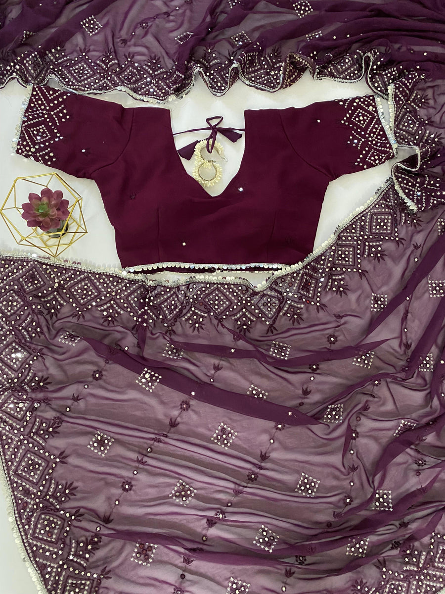 FOX Georgette Silk - Anvitha Collections