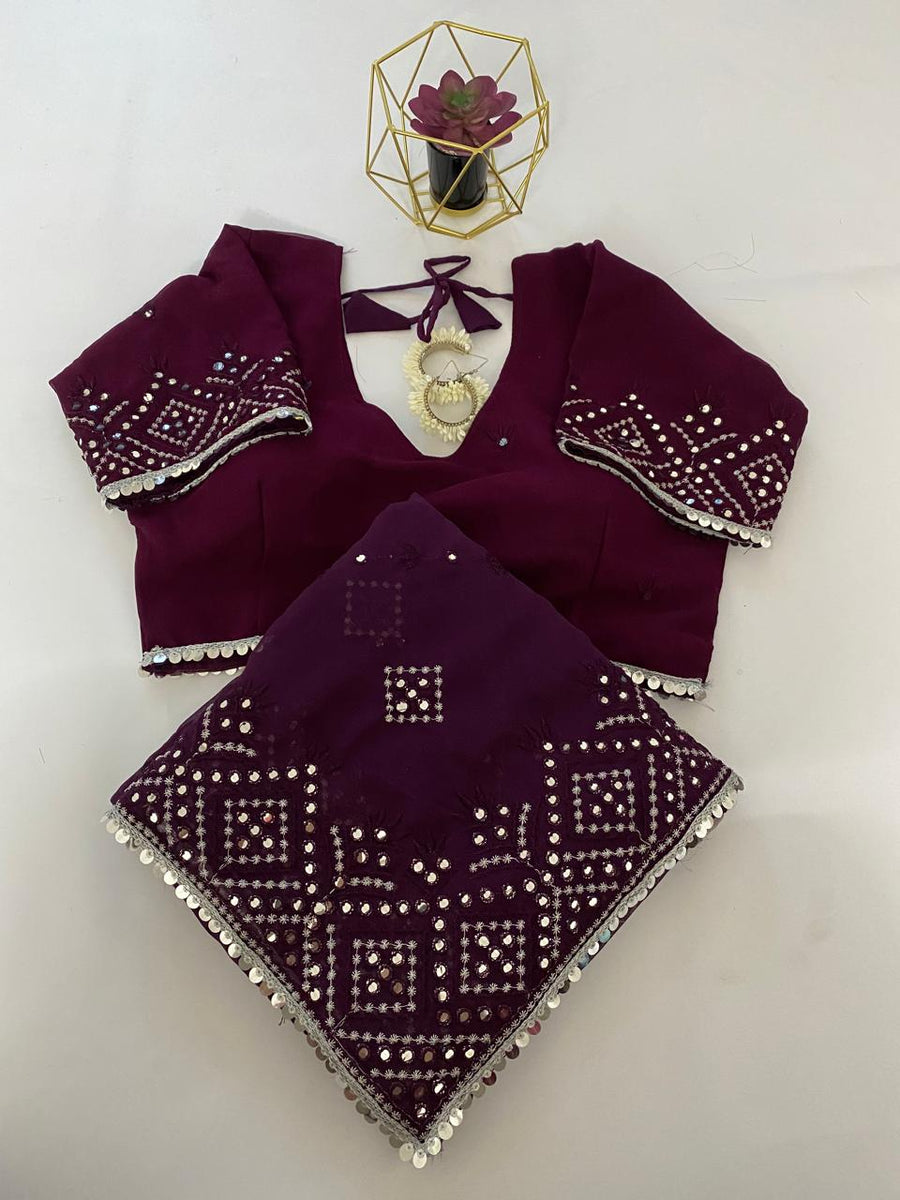 FOX Georgette Silk - Anvitha Collections