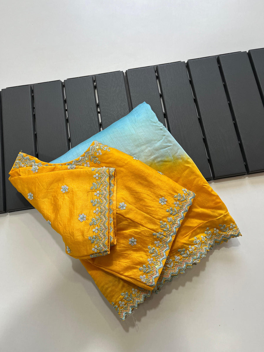 Silk Dual Shade saree
