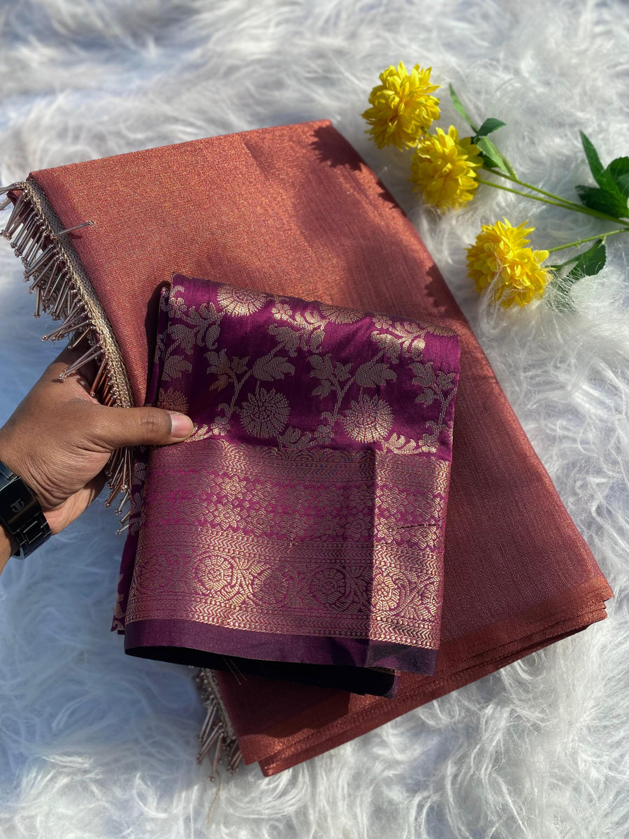 Zari Tissue sarees - Anvitha Collections