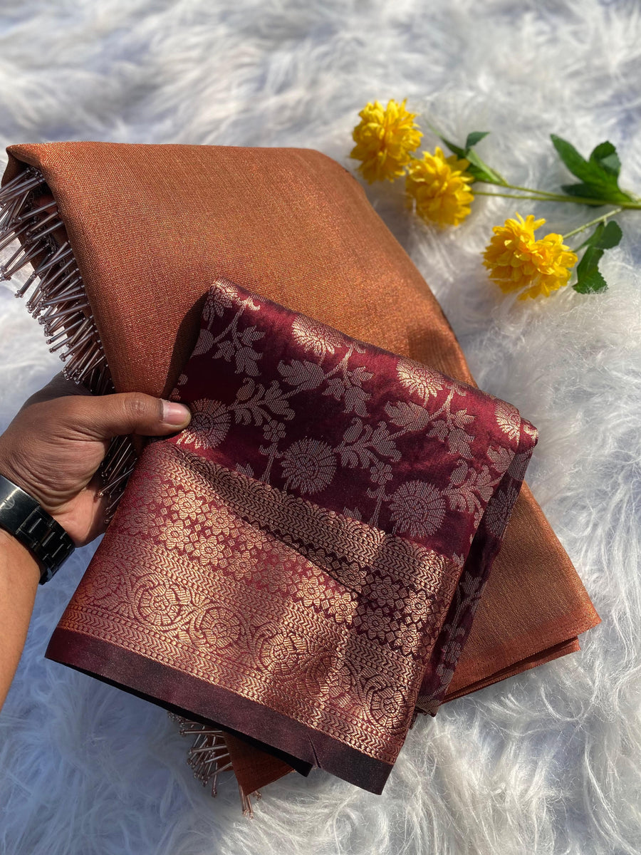 Zari Tissue sarees - Anvitha Collections
