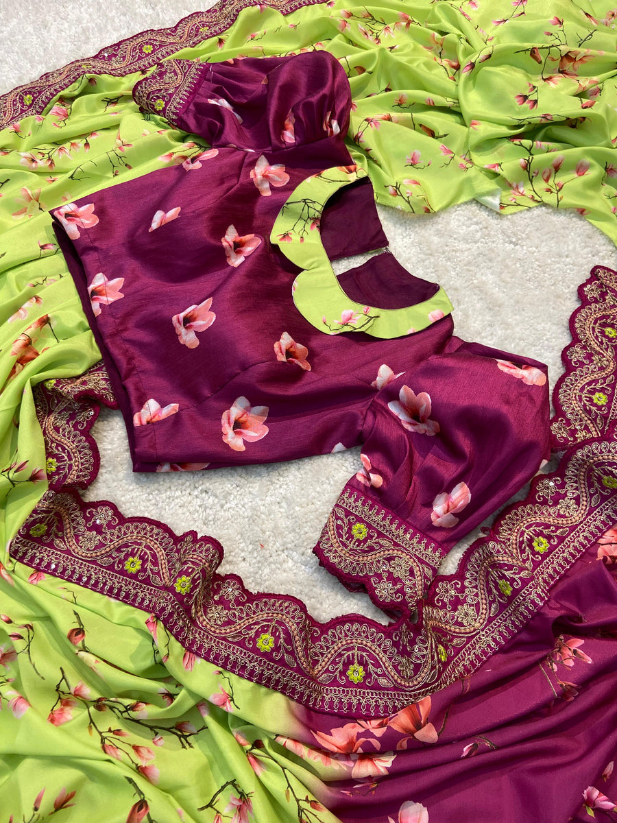 beautiful Mangalagiri saree - Anvitha Collections