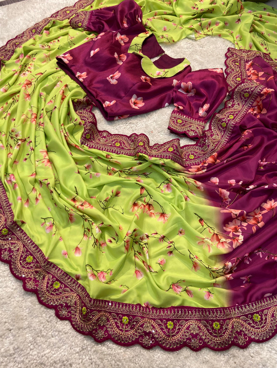 beautiful Mangalagiri saree - Anvitha Collections