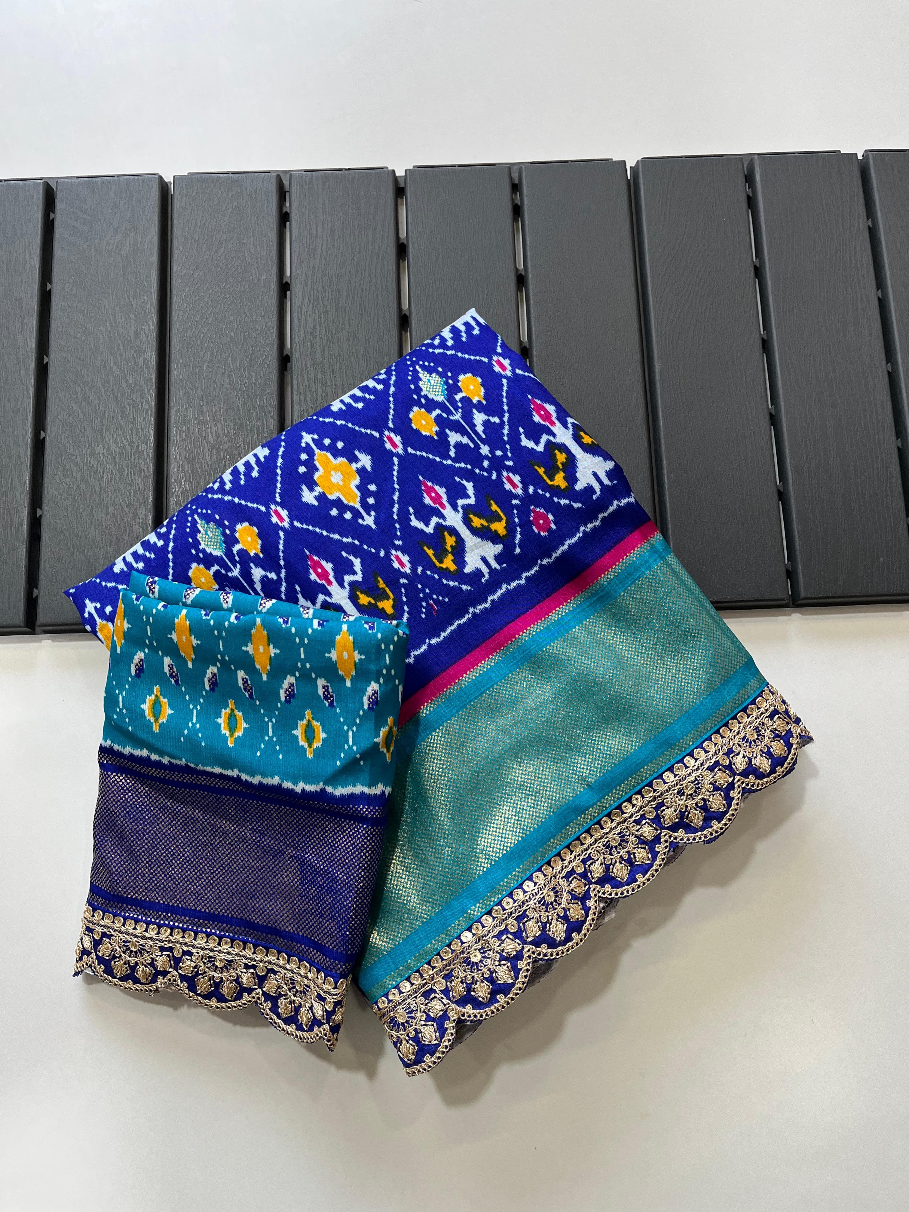 Elegant Patola Print Mulbagal Silk saree - Anvitha Collections
