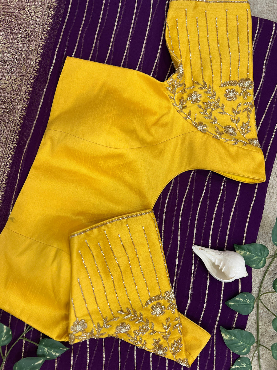 georgette banaras saree - Anvitha Collections